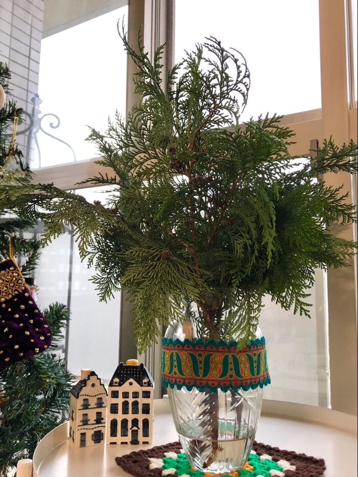 バージョン④ガラスの花瓶&アンティークリボン