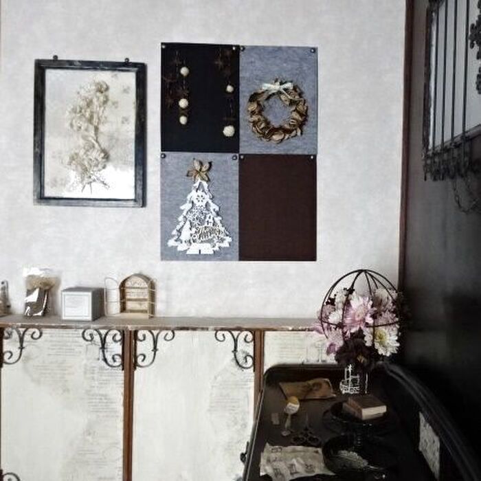 木枠で囲みたい気もしていますが…こんな感じで完成です♪