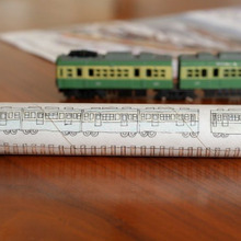 サランラップの芯で電車のおもちゃ