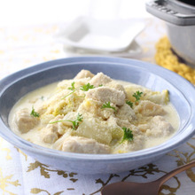 白菜と鶏むね肉のクリーム煮♪見栄えのする簡単料理