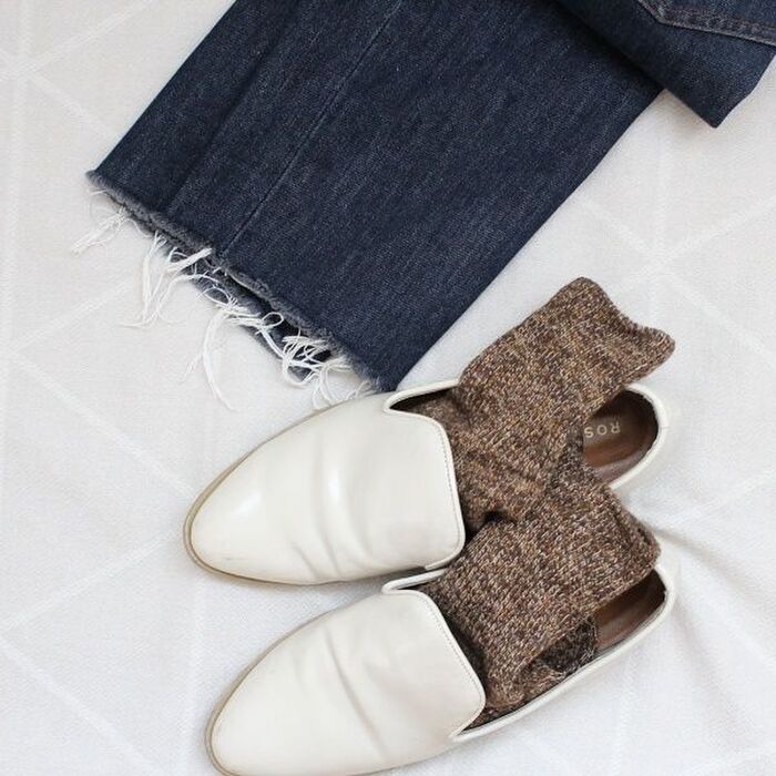 厚みがちょうどよくおしゃれポイントになる靴下♪