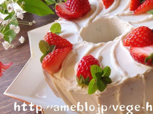 100%豆腐クリームで感動の脂質オフ☆デコレーションケーキ