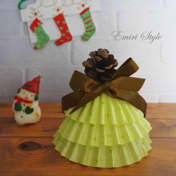 お弁当カップツリー 作り方&飾り方 おかずカップで簡単クリスマスツリー!