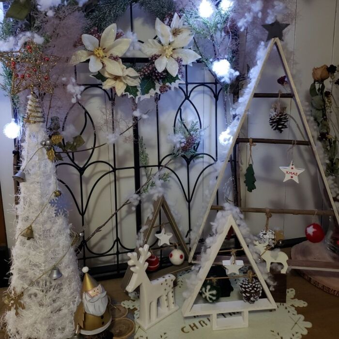 100均で作るツリーが大人可愛い!2019ホワイトX'mas