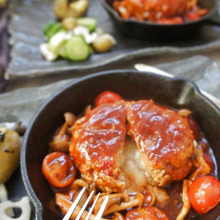 ジューシー高野豆腐入り赤身牛肉ハンバーグ