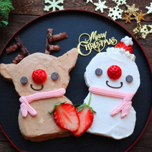 簡単♪トナカイ&スノーマンケーキ