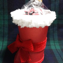 【本体は切って差込むだけ】手作り紙コップでクリスマスブーツ