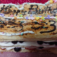 簡単、もちパパじじいの作るeasyミルフィーユ /// 孫の誕生日