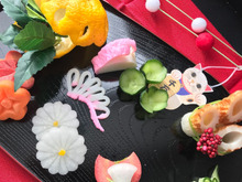 野菜の飾り切り🌸で華やかワンプレート