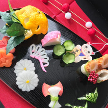 野菜の飾り切り🌸で華やかワンプレート