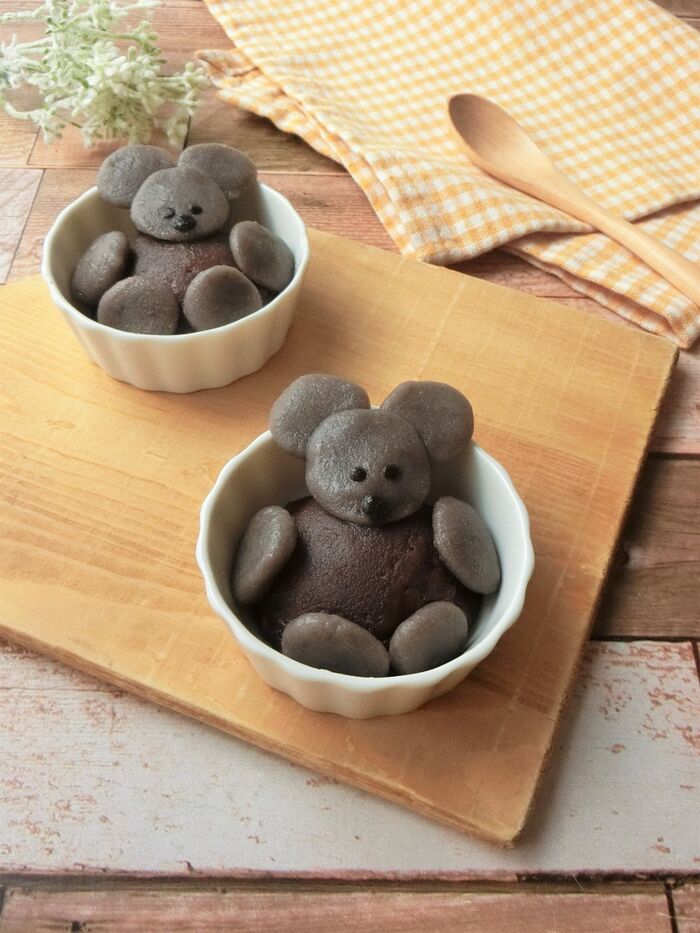 材料4つ★ねずみの白玉