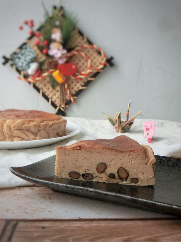 黒豆入り★ベイクドチーズケーキ