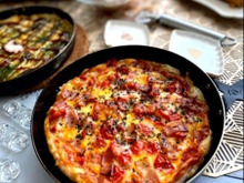 余ったお餅で「もちピザ」!トマト&ベーコン