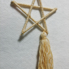 割り箸&毛糸で作る流れ星オブジェ