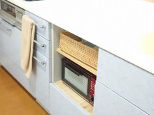 生活感のあるトースター置き場◆キッチンのデッドスペースを有効利用