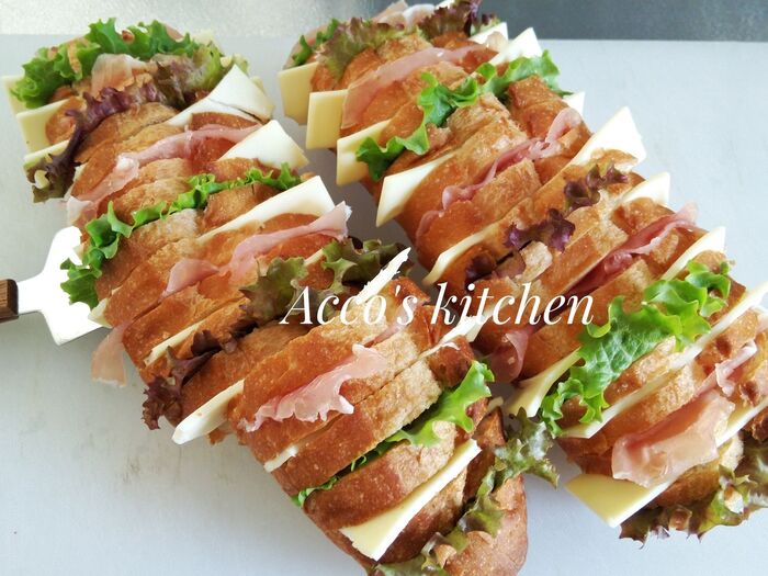 ⑧バゲットサンド完成~♡