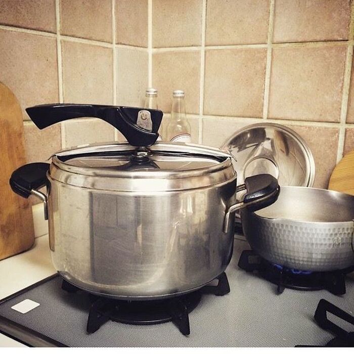 ラゴスティーナの圧力鍋は30年以上のもの