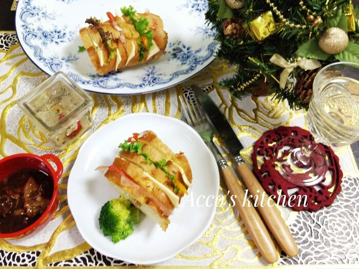 ☆ナイトタイムは 白ワインと一緒にいただきました!