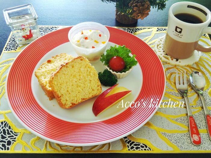 簡単!ホットケーキミックスで作るパンで🎄クリスマスのブランチ作った〜♡その②