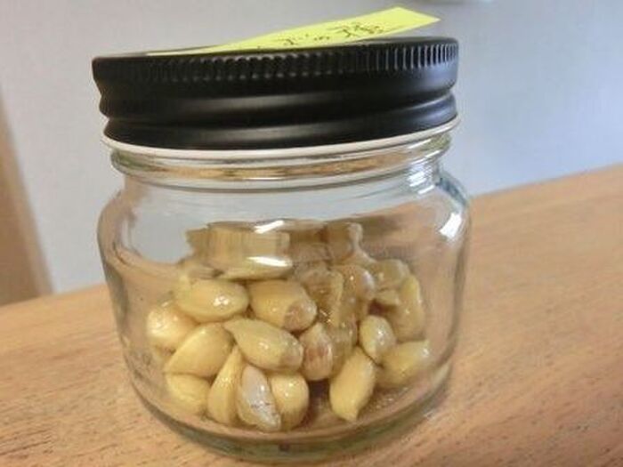 4.柚子種入り焼酎のお湯割り