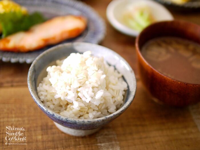 普段のごはんと一緒に炊いてに食べるだけ