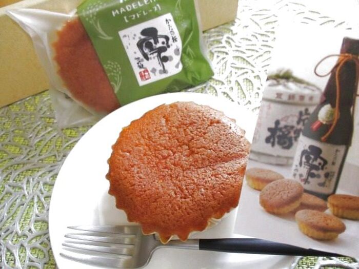 金賞受賞の純米大吟醸酒「雫」の酒粕が美味しさの秘密♡日本酒の香りが香り立つ!マドレーヌ♪