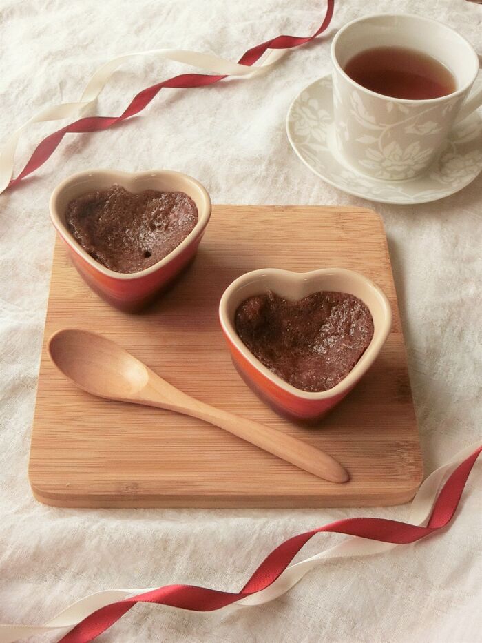 お餅1個★もちもちのホットチョコケーキ