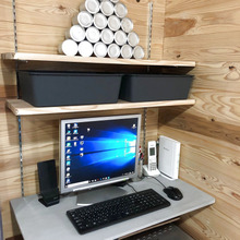 100均スクエアボックスでずぼら収納!パソコン周りがスッキリ♪