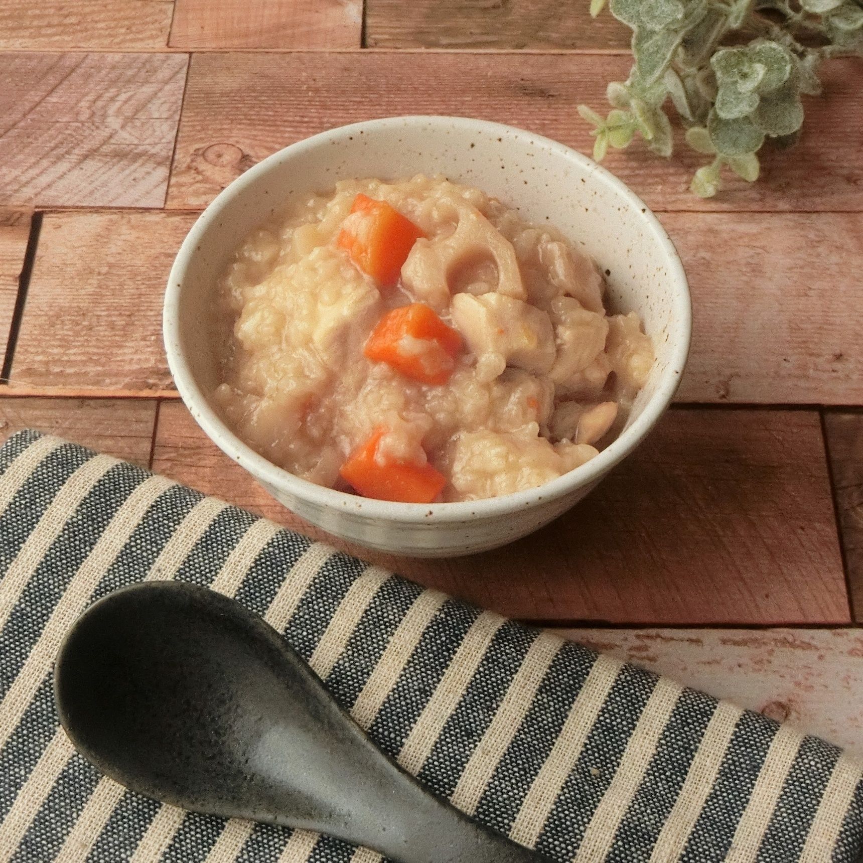 炊飯器★鶏肉とレンコンのオイスター中華粥