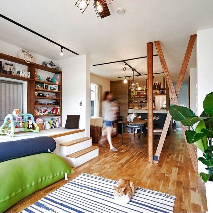 ひなたぼっこと小上がりステップ