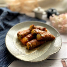 おもちがまだ残っているのでてりてりなおもチーズ シソ肉巻き