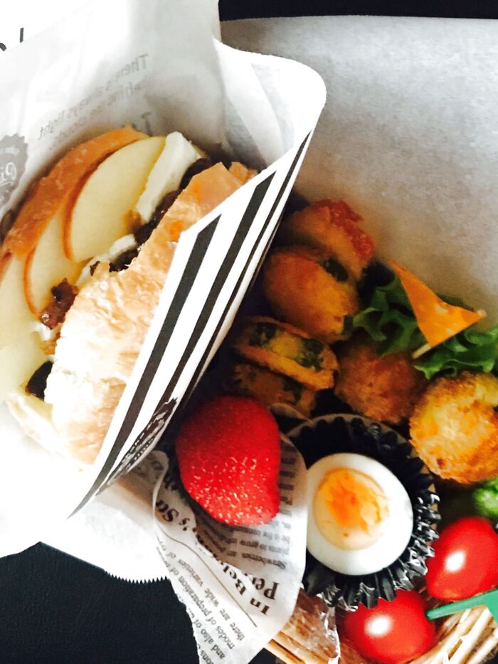 まあまあ面倒なサンドイッチ弁当🥐前日準備でグッと楽〜♫おすすめは「リンゴラムレーズンサンド」