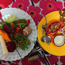 おしくらまんじゅうサラダと応援するやつら(*^_^*)