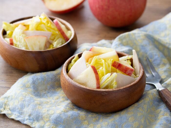 白菜とりんごのサラダ♪ひと手間でぐっと美味しく