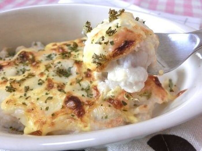 やわらかとろ~ん♪ マッシュ里芋のマヨチーズ焼き