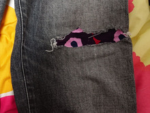 簡単かわいい !!マリメッコのはぎれ「四角く貼るだけ」ぼろ隠し