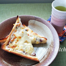 食物繊維たっぷり♡もち麦もっチーズトースト♡