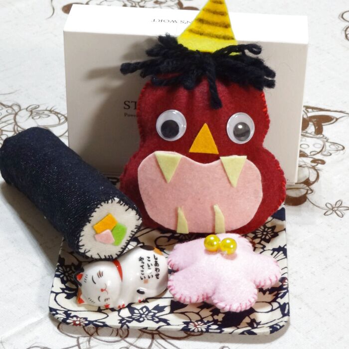 👹フェルトで作る節分飾り👹