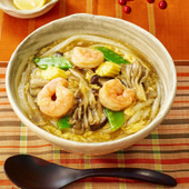 からだも心もホッとうどん!「とろとろ卵の五目あんかけうどん」