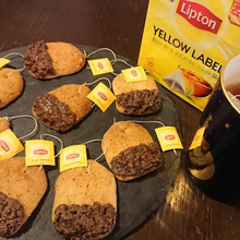 紅茶バッグ風クッキー ヒモの活用