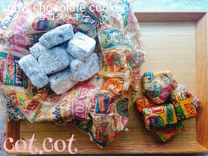 ★今の時期ならバレンタインに。簡単だからいつものおやつに。レンジで2分濃厚チョコクッキー★