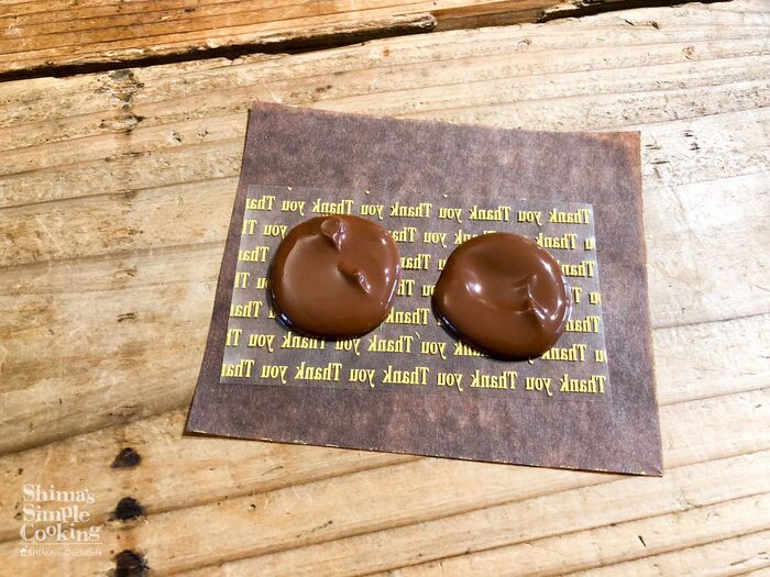 余ったチョコとシートで