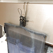 100均で解決!ゴミ取りフィルターを乾かします。