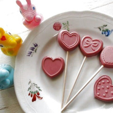 【キャンドゥ】×お買い得【割れルビーチョコ】♡ステック付きハートのルビーチョコ♪