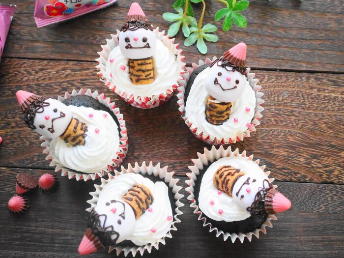 節分メニュー♪市販のお菓子で作るチビ鬼さん