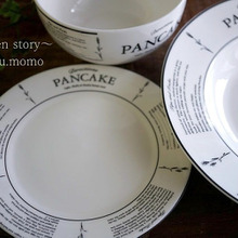 ダイソーの『パンケーキレシピデザイン』のモノトーン食器が素敵すぎる♪