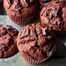 ♡バター不使用♡生クリームdeチョコマフィン♡【#簡単#バレンタイン#お菓子#混ぜて焼くだけ】