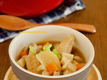 体ぽかぽか!鶏手羽と根菜の具だくさん生姜スープ