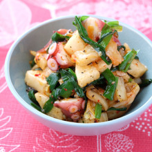 【くらし薬膳】モテモテ潤い美肌に♪タコと長芋のキムチ和え~潤い美肌の薬膳