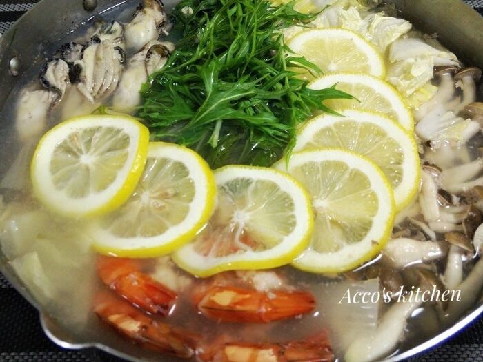 ➂『瀬戸内レモン鍋』の完成です♬